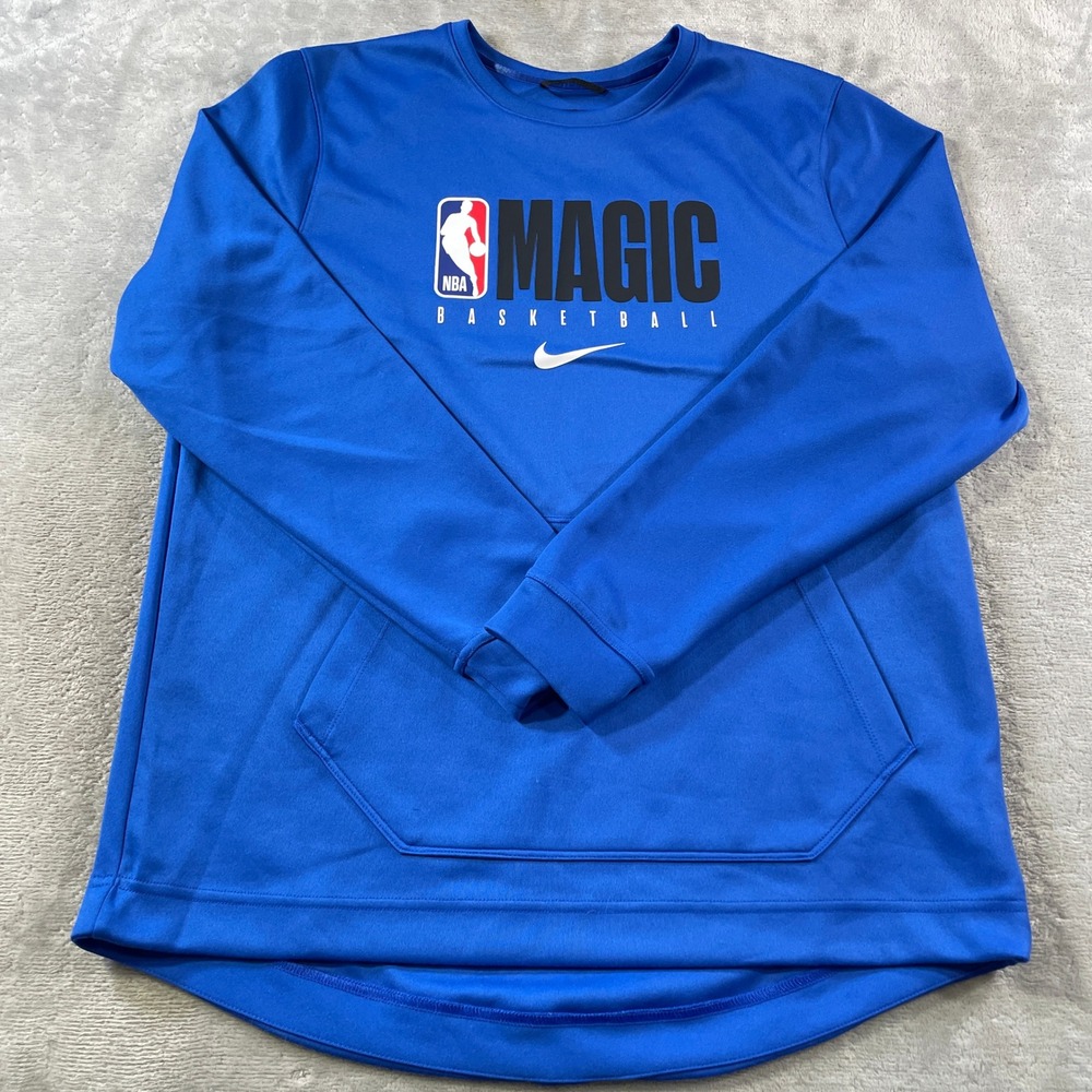 Orlando Magic Engineered Pullover Nike Mens Large Blue Dri-FIT NBA Basketball